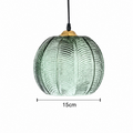 Suspension en verre striée |Naya
