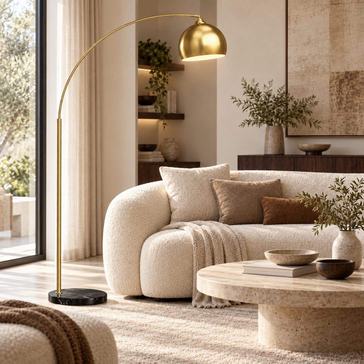 Lampadaire Or |Arcélis